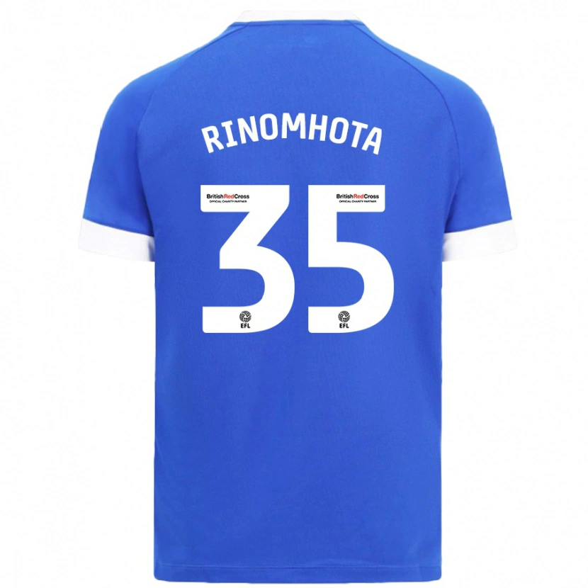Danxen Niño Camiseta Andy Rinomhota #35 Azul Cielo 1ª Equipación 2024/25 La Camisa