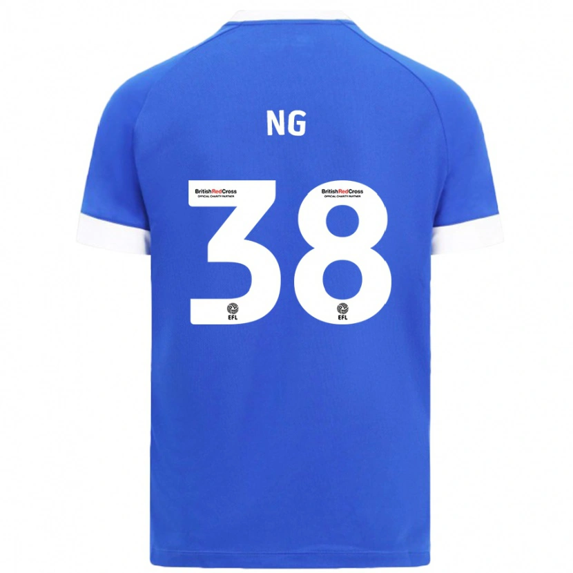Danxen Niño Camiseta Perry Ng #38 Azul Cielo 1ª Equipación 2024/25 La Camisa
