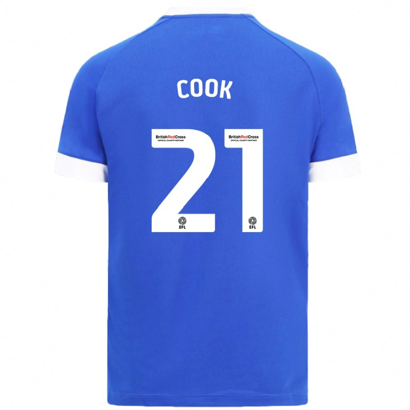 Danxen Niño Camiseta Mikayla Cook #21 Azul Cielo 1ª Equipación 2024/25 La Camisa