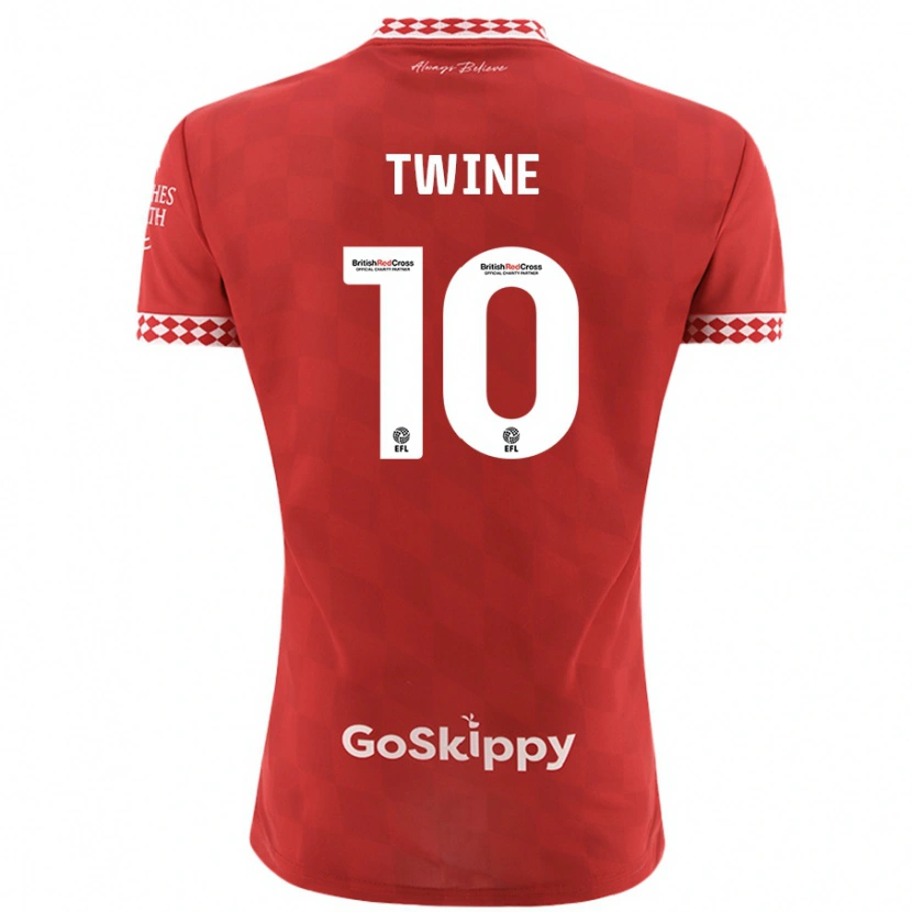 Danxen Niño Camiseta Scott Twine #10 Rojo 1ª Equipación 2024/25 La Camisa