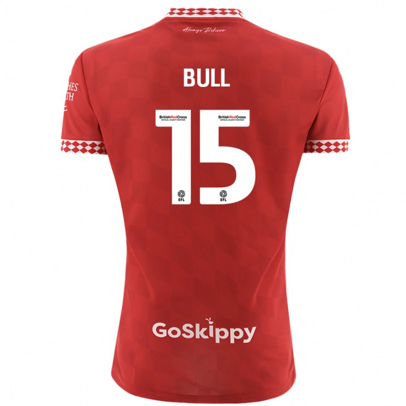 Danxen Niño Camiseta Jasmine Bull #15 Rojo 1ª Equipación 2024/25 La Camisa