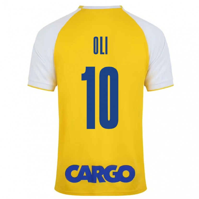 Danxen Niño Camiseta Ido Oli #10 Amarillo Blanco 1ª Equipación 2024/25 La Camisa