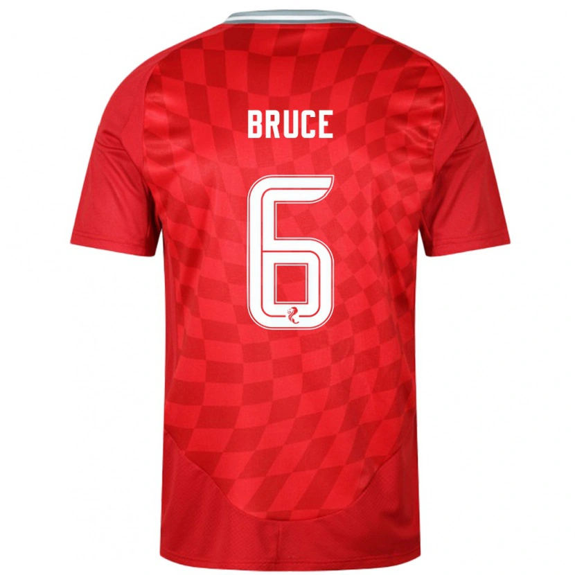 Danxen Niño Camiseta Natasha Bruce #6 Rojo 1ª Equipación 2024/25 La Camisa