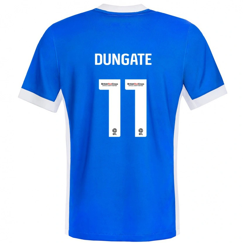 Danxen Niño Camiseta Katie Dungate #11 Azul Blanco 1ª Equipación 2024/25 La Camisa