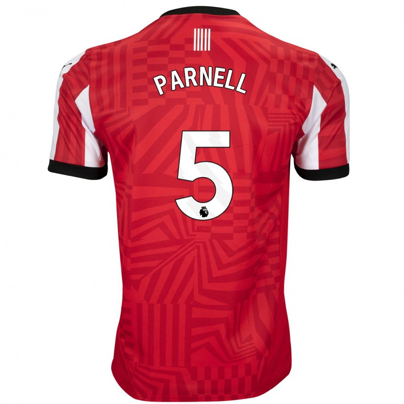 Danxen Niño Camiseta Rosanna Parnell #5 Rojo Blanco 1ª Equipación 2024/25 La Camisa