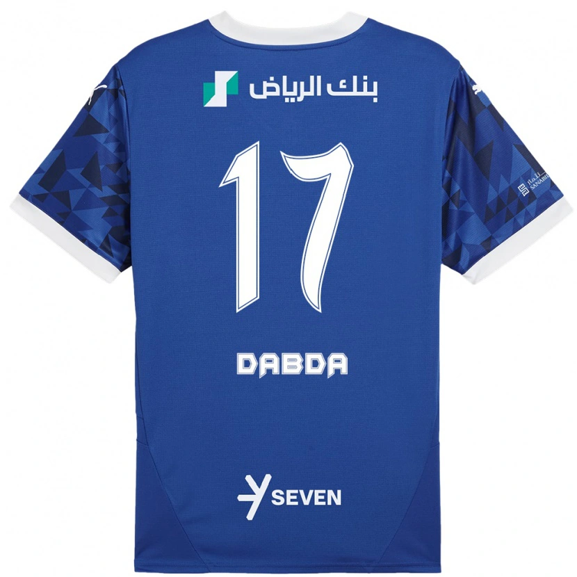 Danxen Niño Camiseta Claudia Dabda #17 Azul Oscuro Blanco 1ª Equipación 2024/25 La Camisa