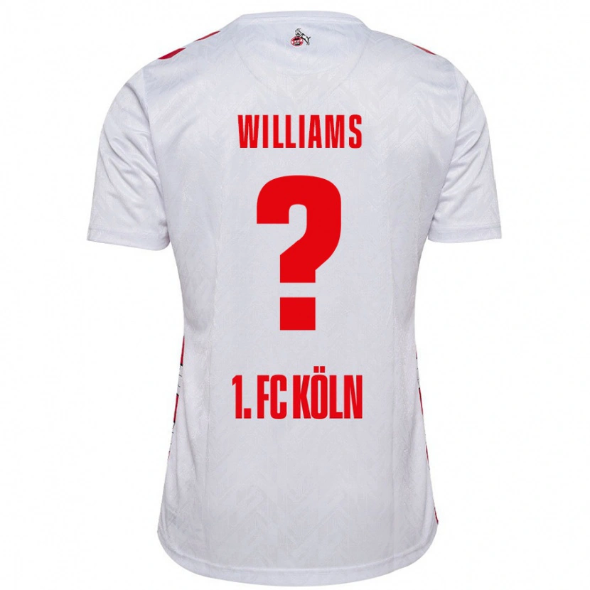 Danxen Niño Camiseta Daniel Williams #0 Blanco Rojo 1ª Equipación 2024/25 La Camisa