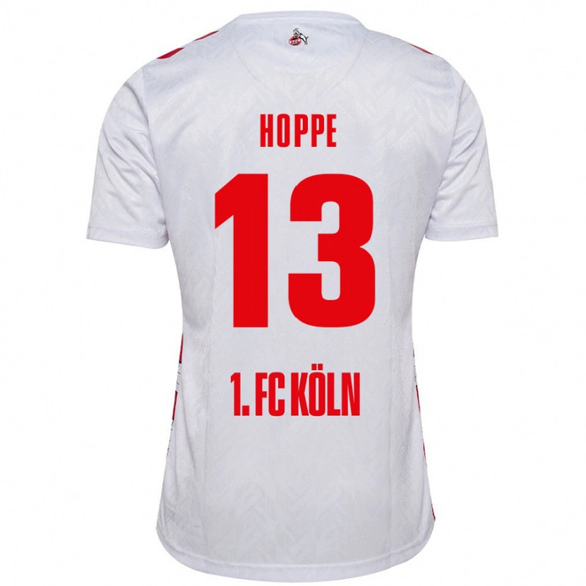 Danxen Niño Camiseta Paula Hoppe #13 Blanco Rojo 1ª Equipación 2024/25 La Camisa