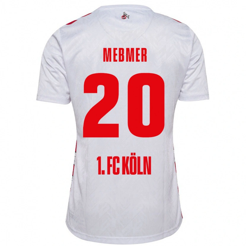 Danxen Niño Camiseta Meike Meßmer #20 Blanco Rojo 1ª Equipación 2024/25 La Camisa