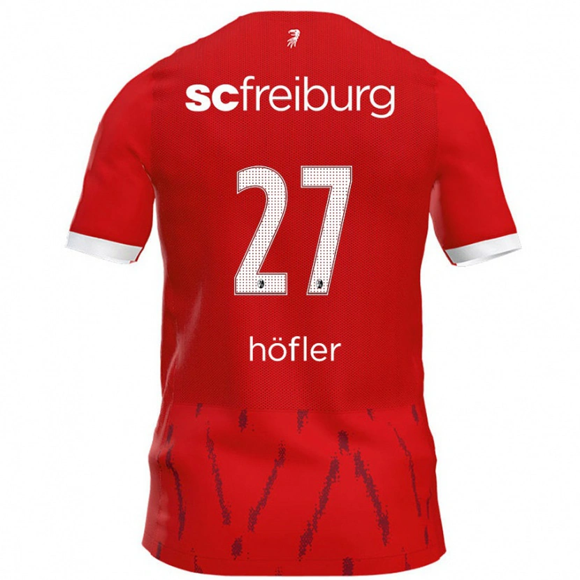 Danxen Niño Camiseta Nicolas Höfler #27 Rojo 1ª Equipación 2024/25 La Camisa