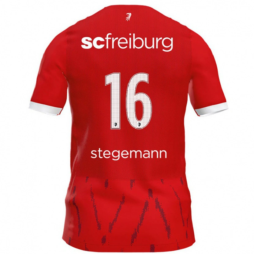 Danxen Niño Camiseta Greta Stegemann #16 Rojo 1ª Equipación 2024/25 La Camisa