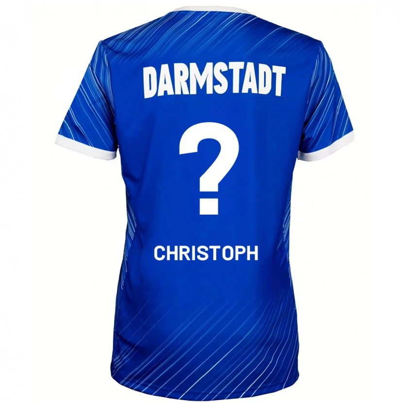 Danxen Niño Camiseta Philipp Christoph #0 Azul Blanco 1ª Equipación 2024/25 La Camisa