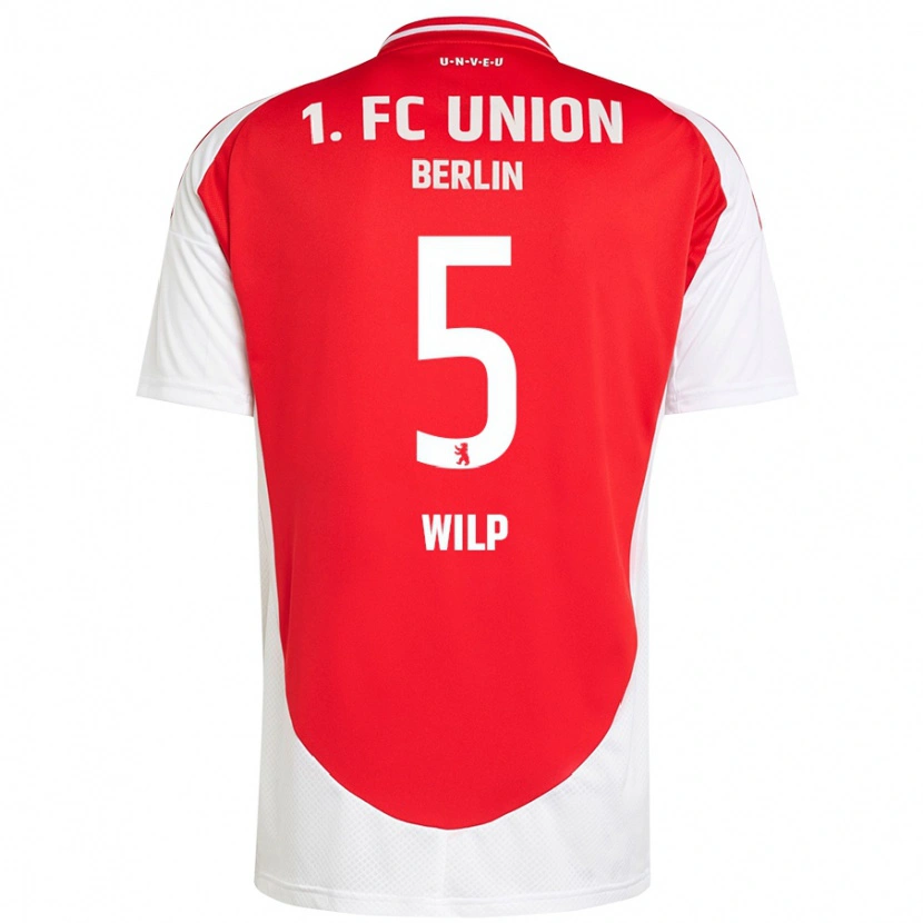 Danxen Niño Camiseta Bennett Wilp #5 Rojo Blanco 1ª Equipación 2024/25 La Camisa