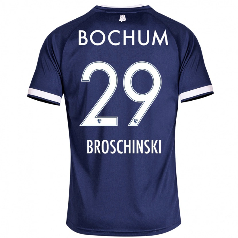 Danxen Niño Camiseta Moritz Broschinski #29 Azul Oscuro 1ª Equipación 2024/25 La Camisa