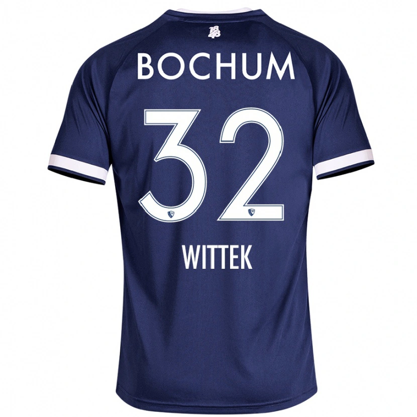 Danxen Niño Camiseta Maximilian Wittek #32 Azul Oscuro 1ª Equipación 2024/25 La Camisa