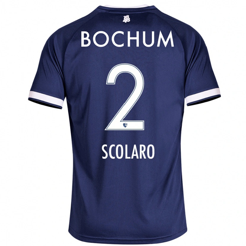 Danxen Niño Camiseta Roberto Scolaro #2 Azul Oscuro 1ª Equipación 2024/25 La Camisa