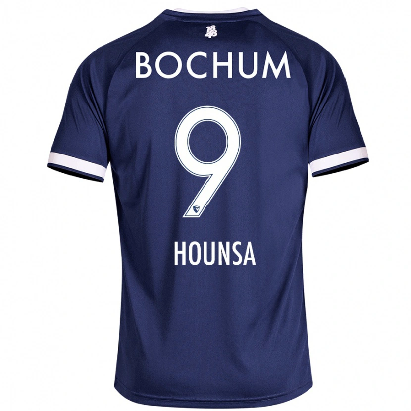 Danxen Niño Camiseta Eligius Hounsa #9 Azul Oscuro 1ª Equipación 2024/25 La Camisa
