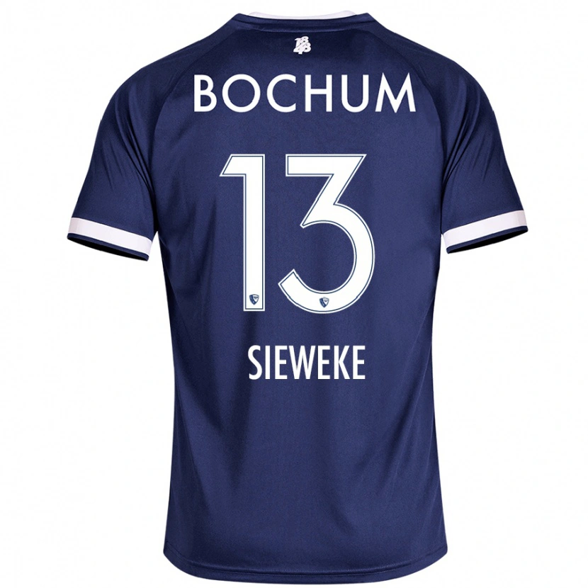 Danxen Niño Camiseta Henri Sieweke #13 Azul Oscuro 1ª Equipación 2024/25 La Camisa