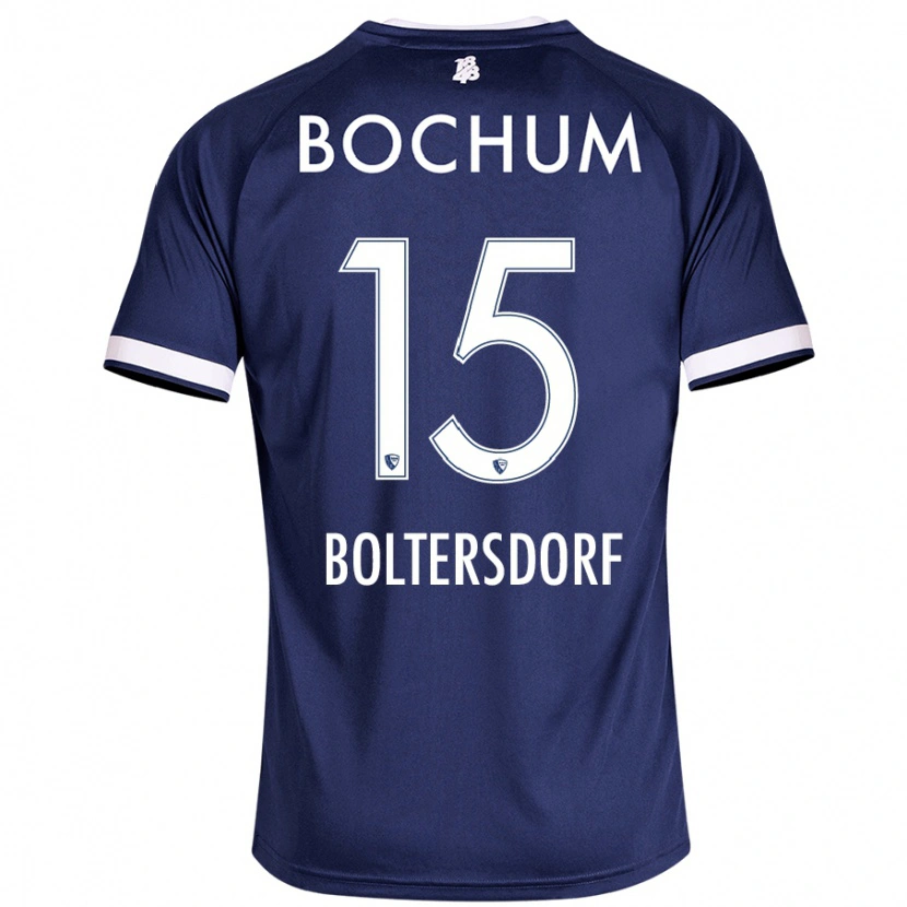 Danxen Niño Camiseta Sebastian Boltersdorf #15 Azul Oscuro 1ª Equipación 2024/25 La Camisa