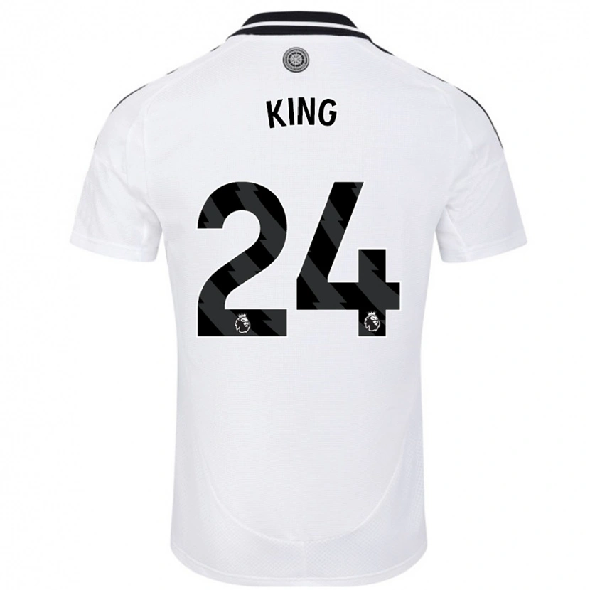 Danxen Niño Camiseta Joshua King #24 Blanco 1ª Equipación 2024/25 La Camisa