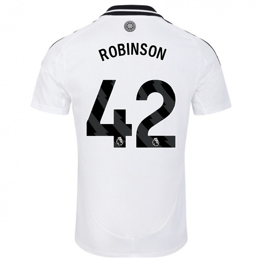 Danxen Niño Camiseta Charlie Robinson #42 Blanco 1ª Equipación 2024/25 La Camisa