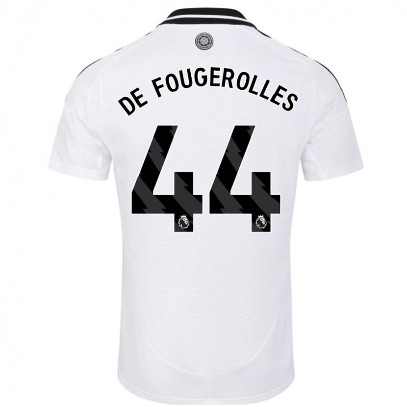 Danxen Niño Camiseta Luc De Fougerolles #44 Blanco 1ª Equipación 2024/25 La Camisa