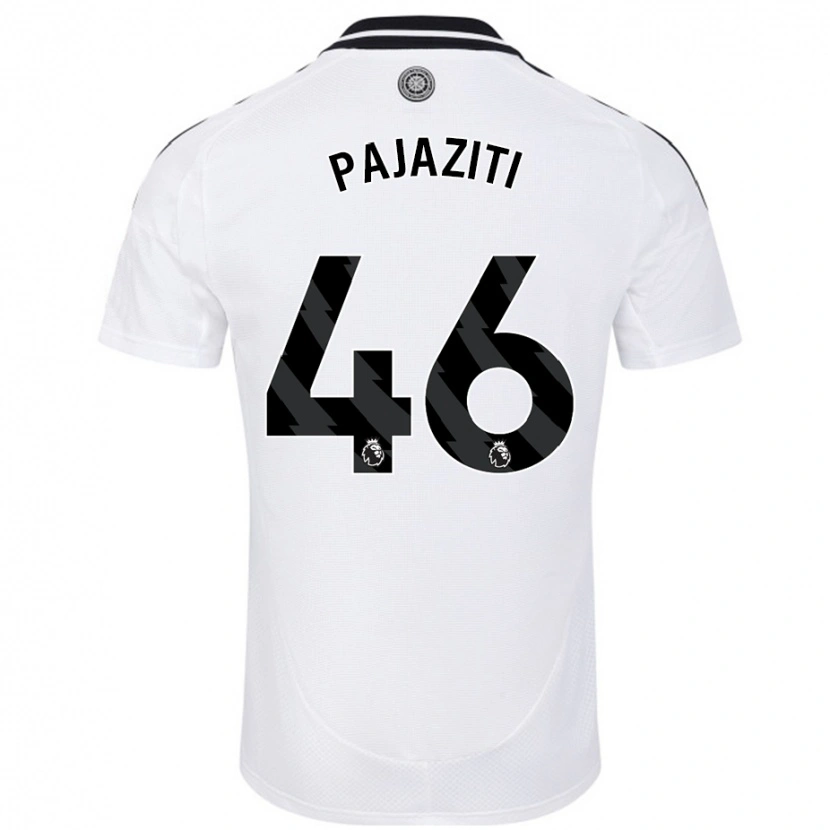 Danxen Niño Camiseta Adrion Pajaziti #46 Blanco 1ª Equipación 2024/25 La Camisa
