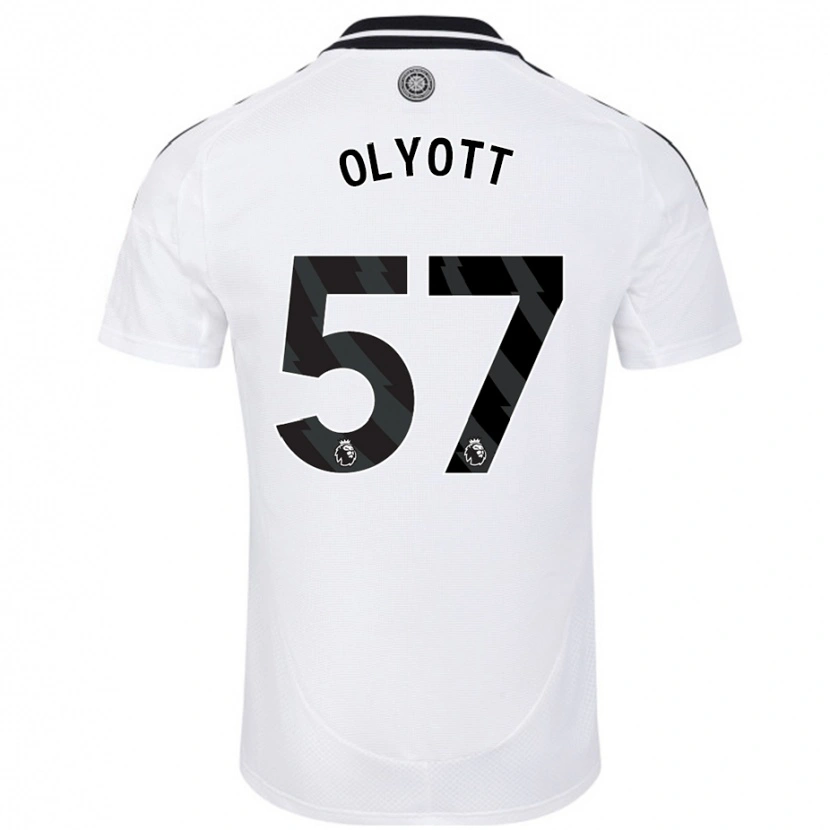 Danxen Niño Camiseta Tom Olyott #57 Blanco 1ª Equipación 2024/25 La Camisa