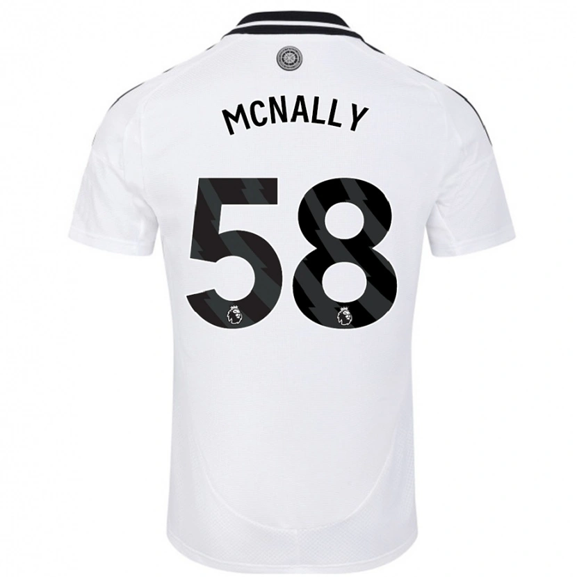 Danxen Niño Camiseta Alfie Mcnally #58 Blanco 1ª Equipación 2024/25 La Camisa