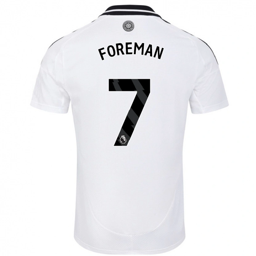 Danxen Niño Camiseta Tia Foreman #7 Blanco 1ª Equipación 2024/25 La Camisa