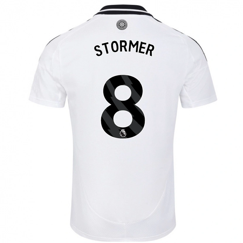 Danxen Niño Camiseta Becky Stormer #8 Blanco 1ª Equipación 2024/25 La Camisa