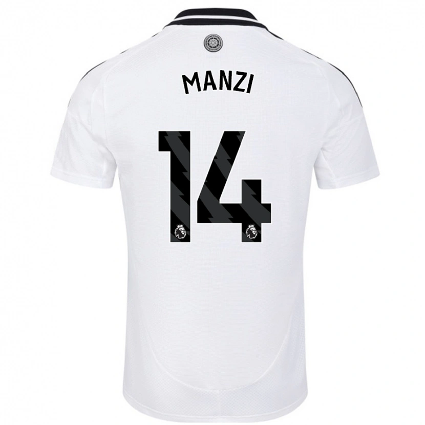 Danxen Niño Camiseta Sophie Manzi #14 Blanco 1ª Equipación 2024/25 La Camisa