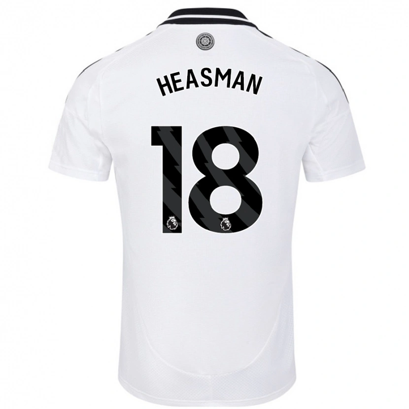 Danxen Niño Camiseta Georgia Heasman #18 Blanco 1ª Equipación 2024/25 La Camisa