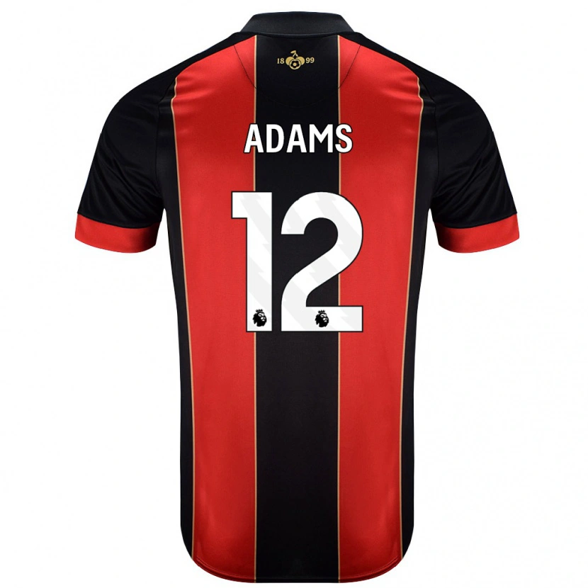 Danxen Niño Camiseta Tyler Adams #12 Rojo Negro 1ª Equipación 2024/25 La Camisa
