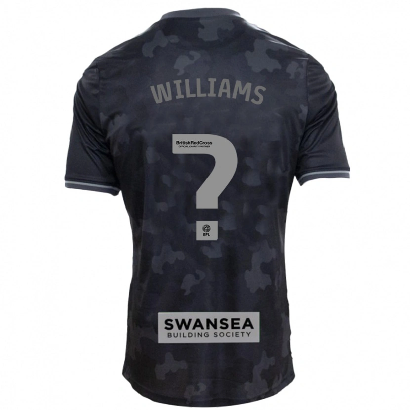 Danxen Niño Camiseta Osian Williams #0 Negro 2ª Equipación 2024/25 La Camisa