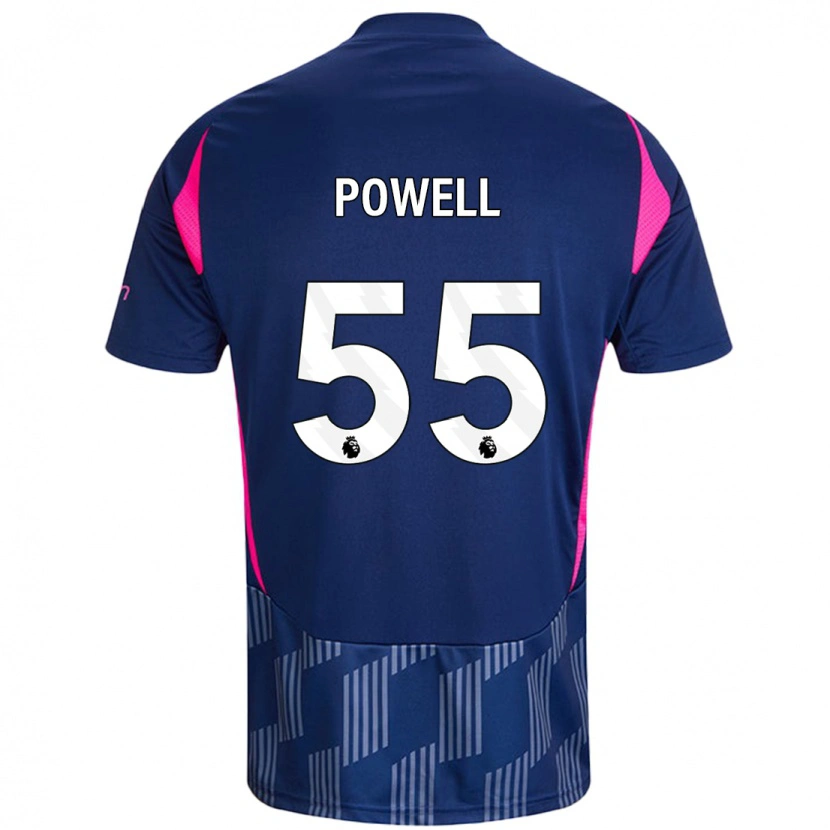 Danxen Niño Camiseta Josh Powell #55 Azul Real Rosa 2ª Equipación 2024/25 La Camisa