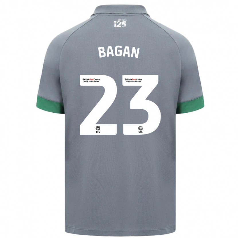 Danxen Niño Camiseta Joel Bagan #23 Gris Oscuro 2ª Equipación 2024/25 La Camisa