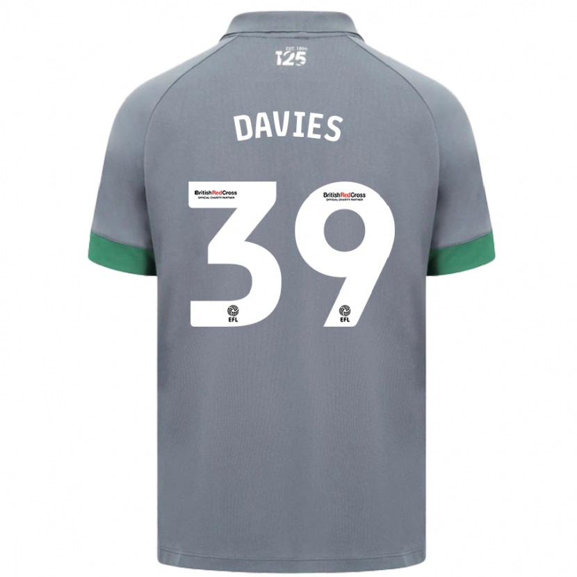 Danxen Niño Camiseta Isaak Davies #39 Gris Oscuro 2ª Equipación 2024/25 La Camisa