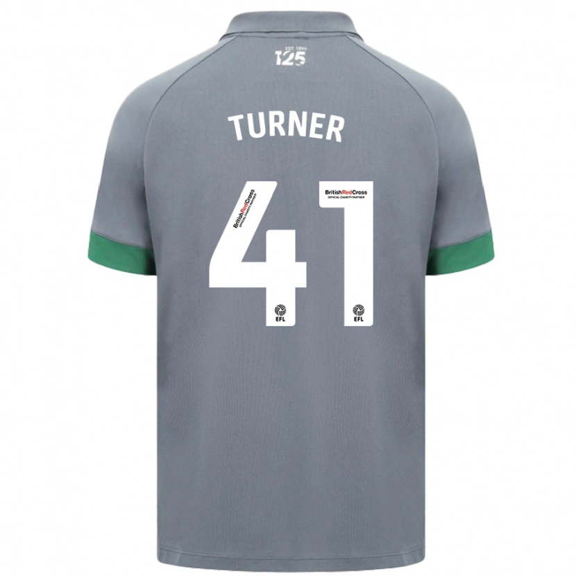 Danxen Niño Camiseta Matthew Turner #41 Gris Oscuro 2ª Equipación 2024/25 La Camisa