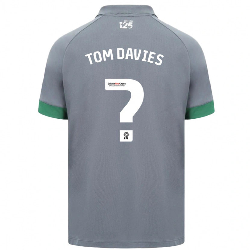 Danxen Niño Camiseta Tom Davies #0 Gris Oscuro 2ª Equipación 2024/25 La Camisa