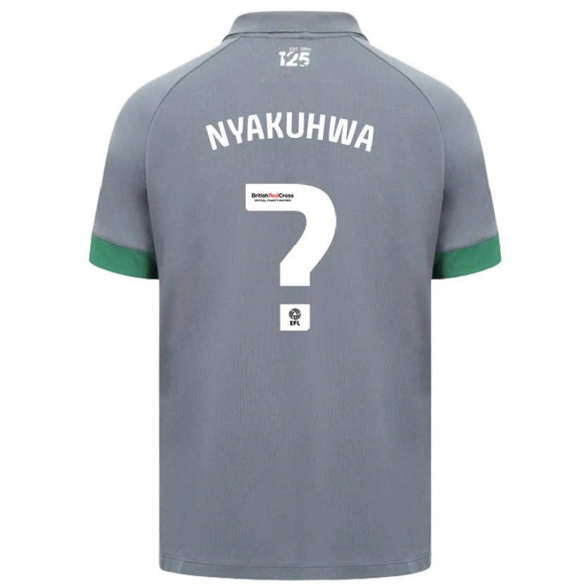 Danxen Niño Camiseta Tanatswa Nyakuhwa #0 Gris Oscuro 2ª Equipación 2024/25 La Camisa