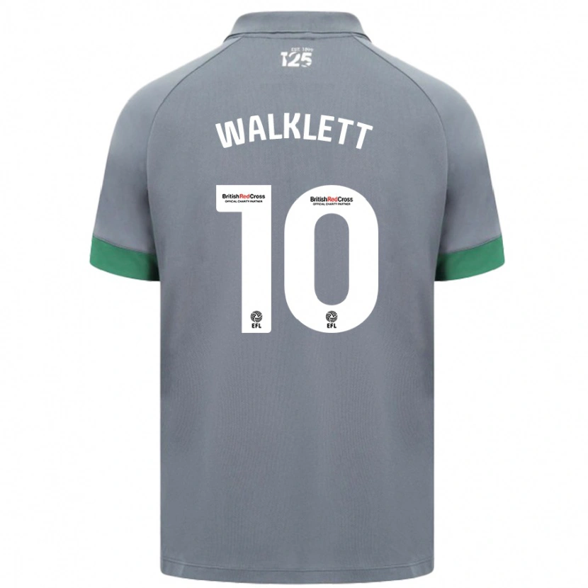 Danxen Niño Camiseta Kerry Walklett #10 Gris Oscuro 2ª Equipación 2024/25 La Camisa