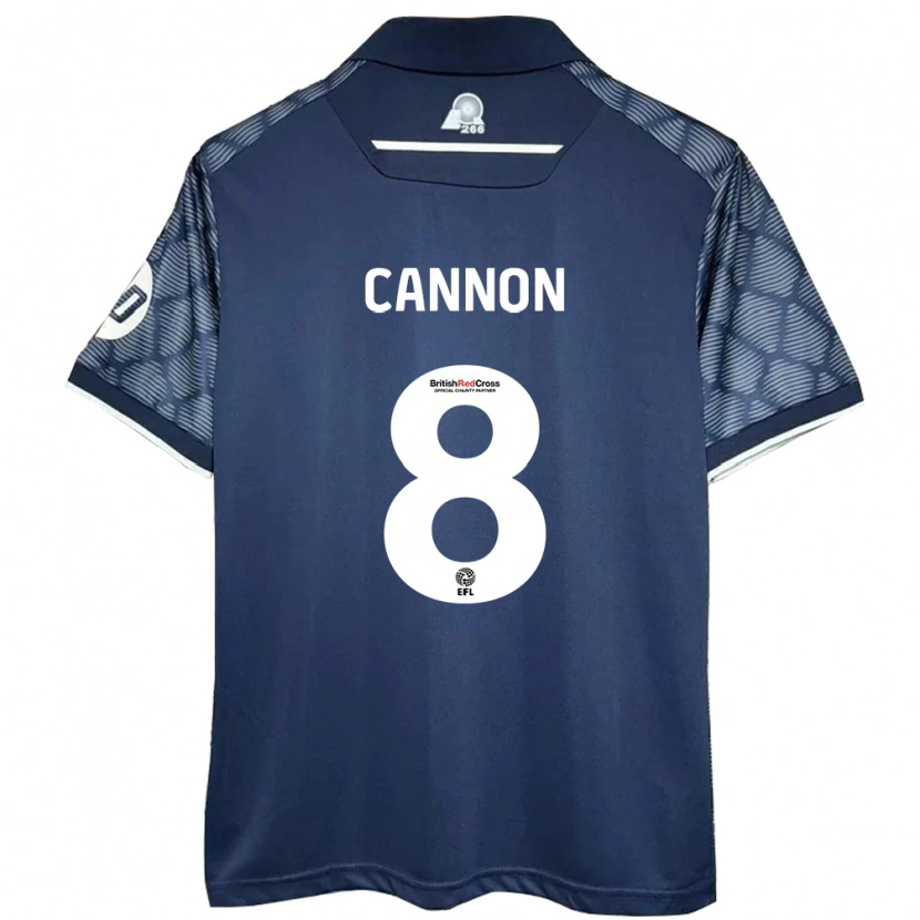 Danxen Niño Camiseta Andy Cannon #8 Negro 2ª Equipación 2024/25 La Camisa