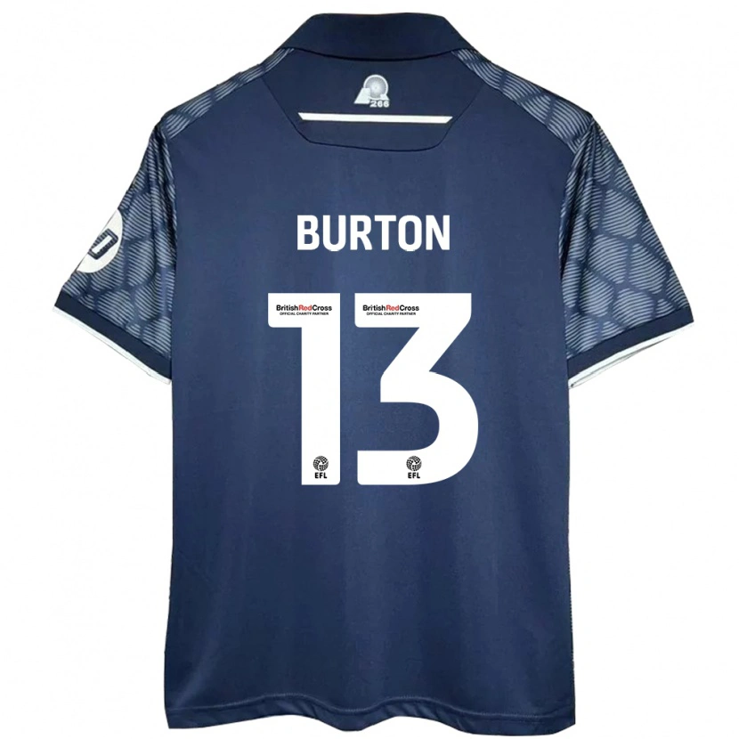 Danxen Niño Camiseta Callum Burton #13 Negro 2ª Equipación 2024/25 La Camisa