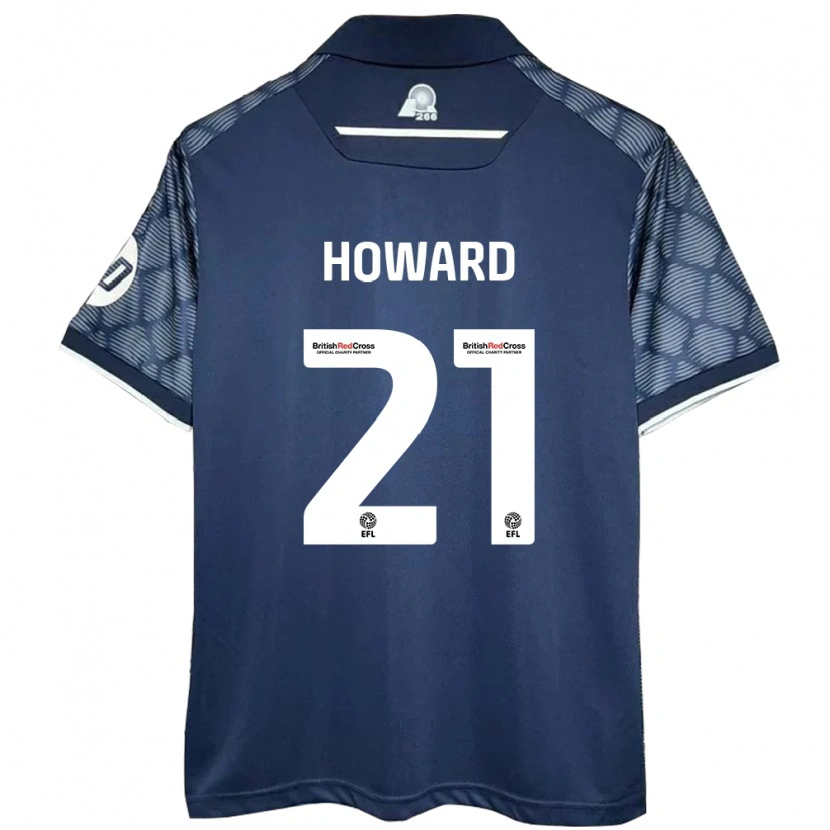 Danxen Niño Camiseta Mark Howard #21 Negro 2ª Equipación 2024/25 La Camisa