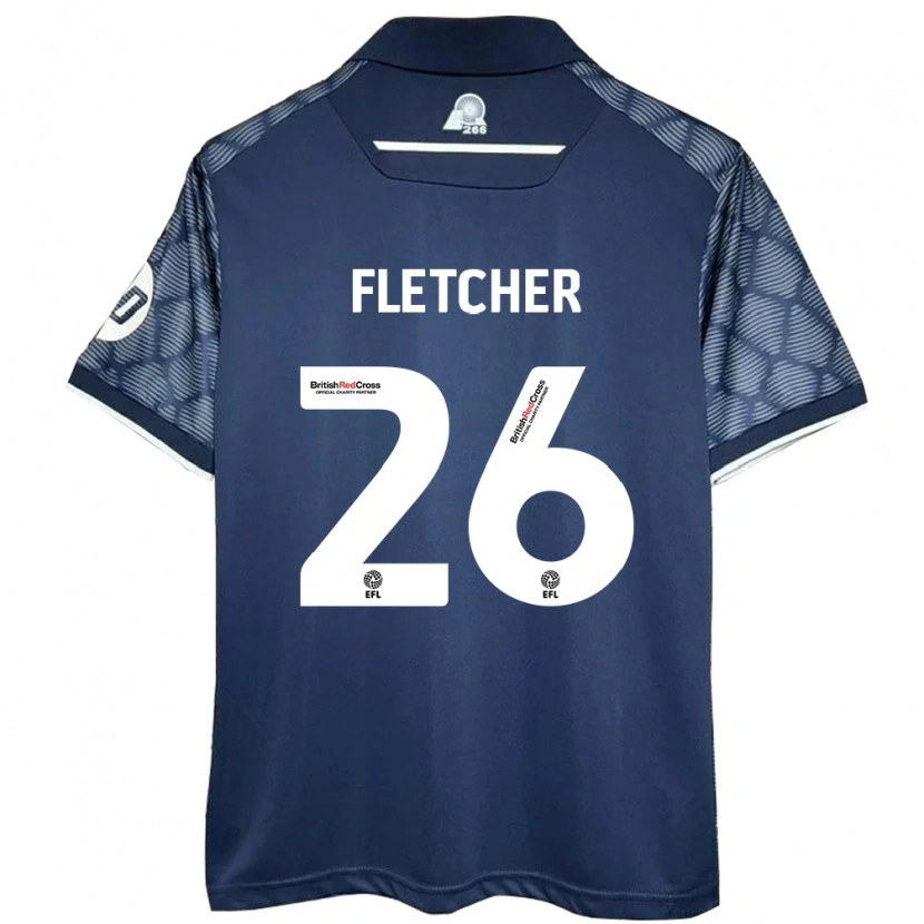 Danxen Niño Camiseta Steven Fletcher #26 Negro 2ª Equipación 2024/25 La Camisa