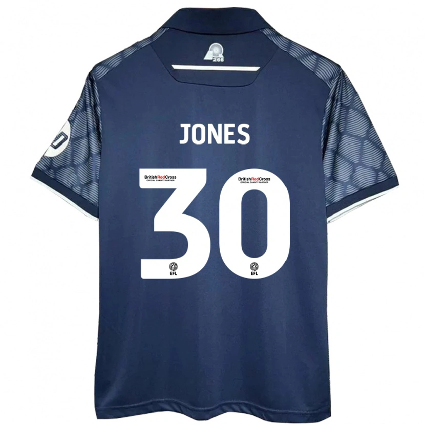 Danxen Niño Camiseta James Jones #30 Negro 2ª Equipación 2024/25 La Camisa
