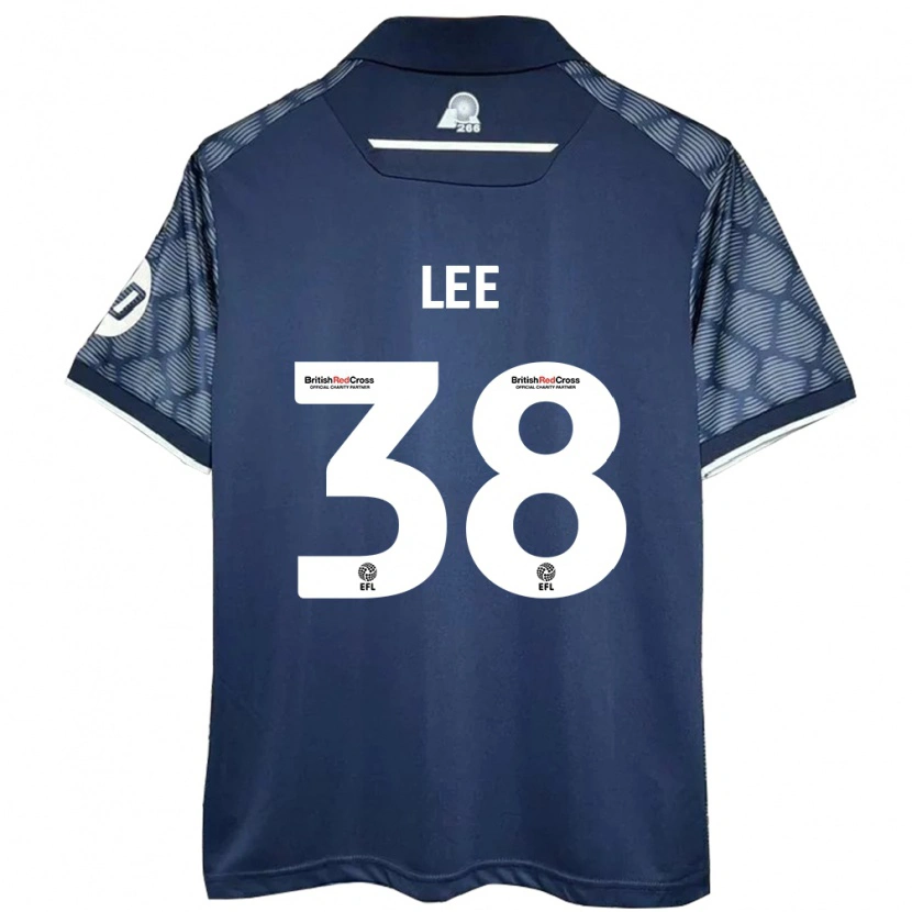 Danxen Niño Camiseta Elliot Lee #38 Negro 2ª Equipación 2024/25 La Camisa