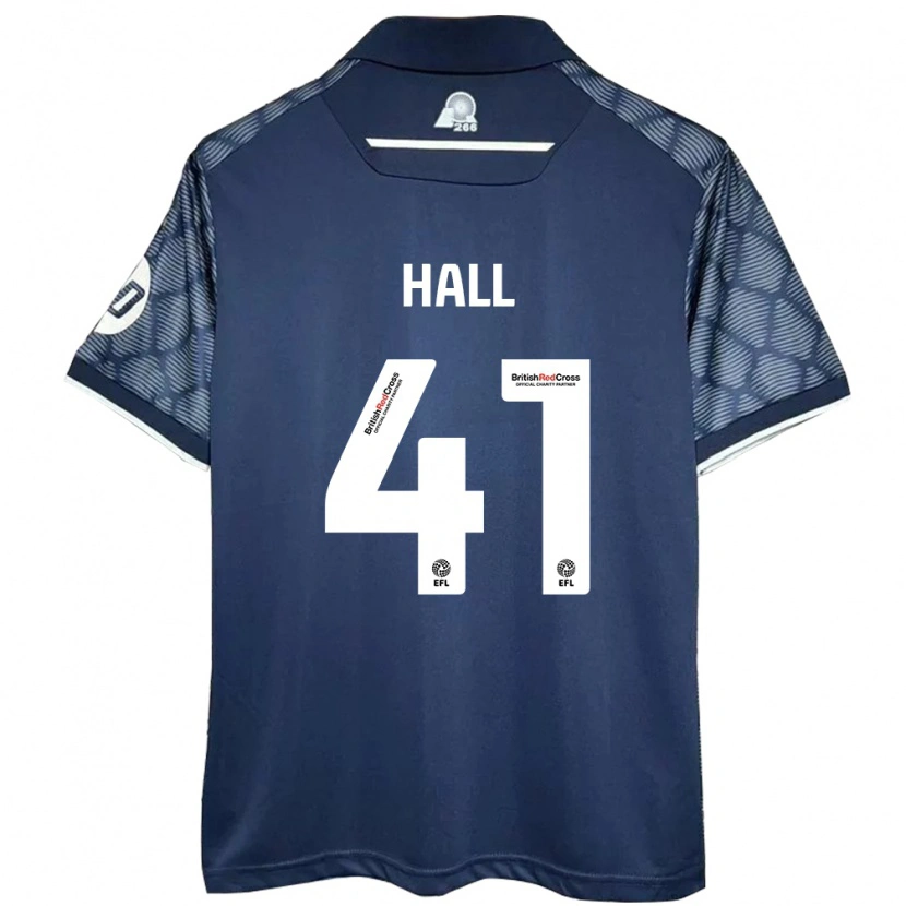 Danxen Niño Camiseta Liam Hall #41 Negro 2ª Equipación 2024/25 La Camisa