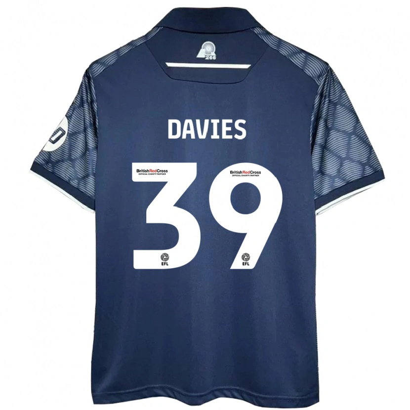 Danxen Niño Camiseta Daniel Davies #39 Negro 2ª Equipación 2024/25 La Camisa
